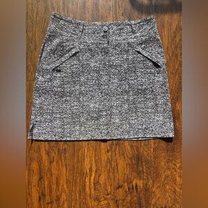 DKNY Gray Speckled Knit Pencil Skirt
